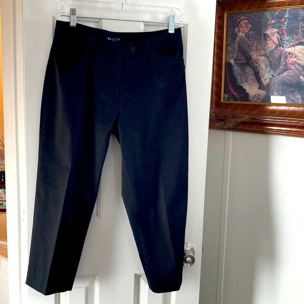 Manitas Paris capris Black pants size 38